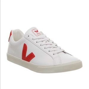 ***SOLD*** RED AND WHITE VEJA SNEAKERS